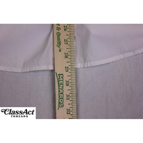 GUESS Men's Casual Button Down Blue White Long Sleeve Sz L - Picture 6 of 7